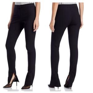 Rag & Bone Rebecca Split Zip Hem Pants Black 16 NWT